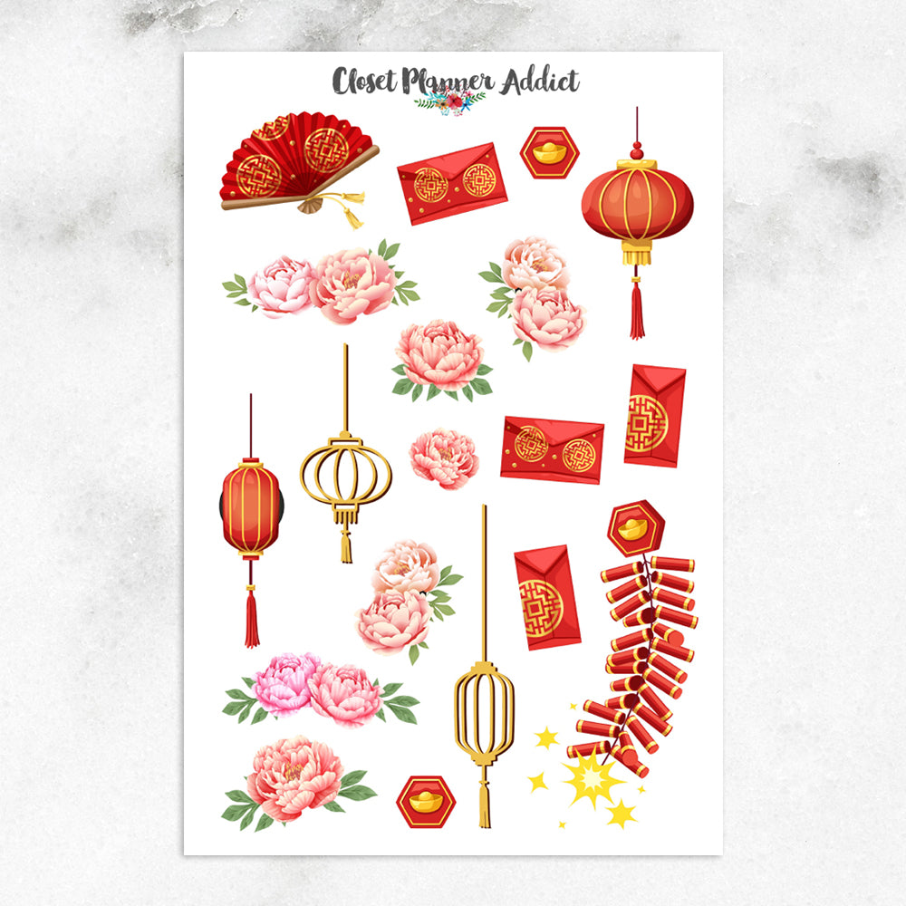 Chinese New Year Planner Stickers