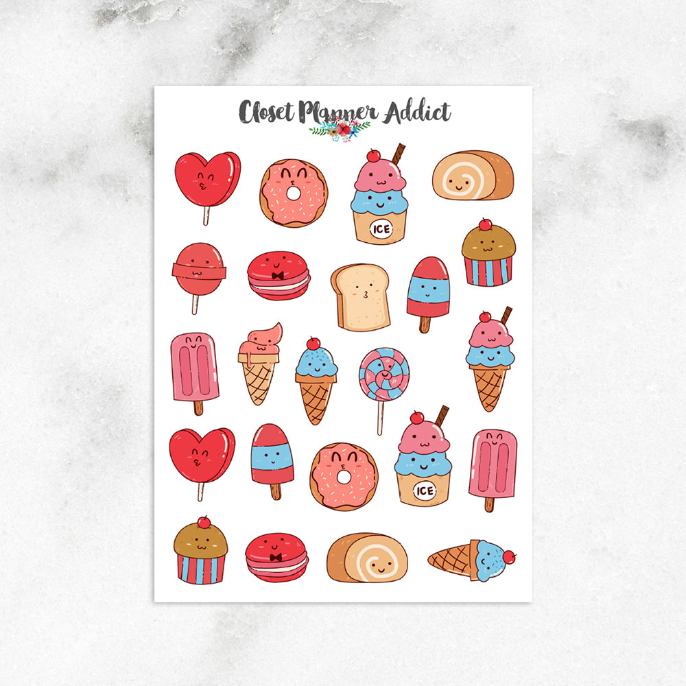 Planner Stickers | Kawaii Desserts