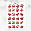 Red Cherries Planner Stickers by Closet Planner Addict (S-722)