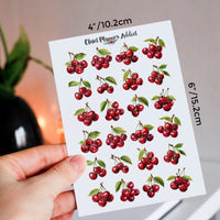 Red Cherries Planner Stickers by Closet Planner Addict (S-722)