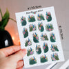 Watercolour Peacocks and Flowers Planner Stickers by Closet Planner Addict (S-729)