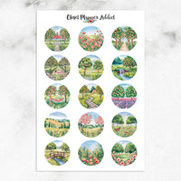 Watercolour Cottagecore Meadows Planner Stickers by Closet Planner Addict  (S-731)