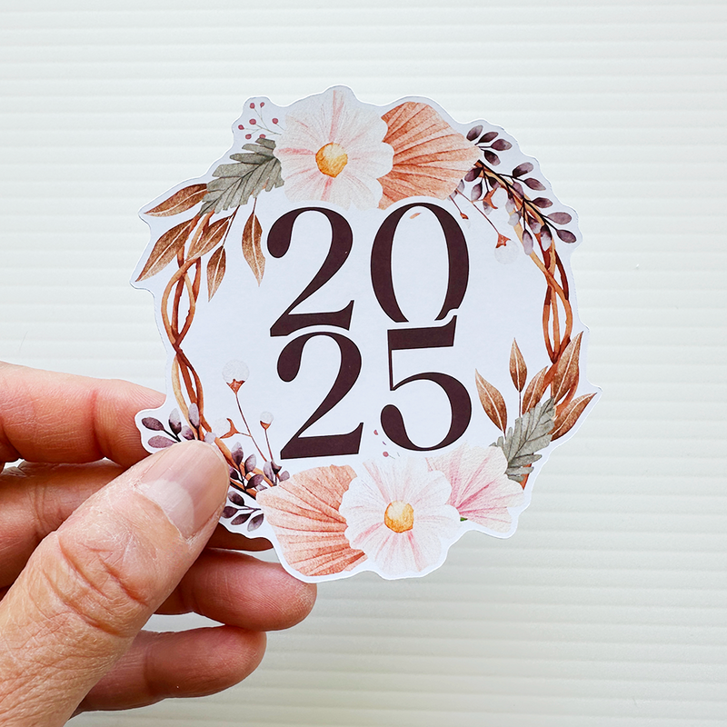 2025 Die Cut Sticker | Boho Florals (DC-050)