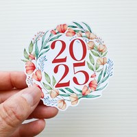 2025 Die Cut Sticker | Delicate Florals (DC-052)