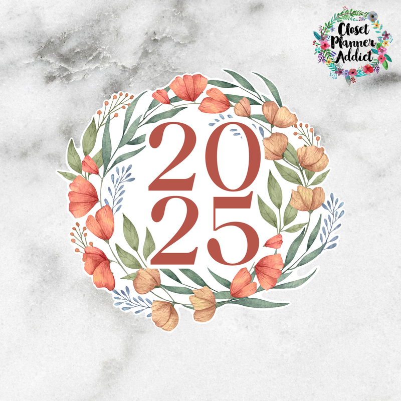 2025 Die Cut Sticker | Delicate Florals (DC-052)